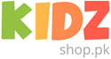 Colorful 'KIDZ shop.pk' logo on a white background