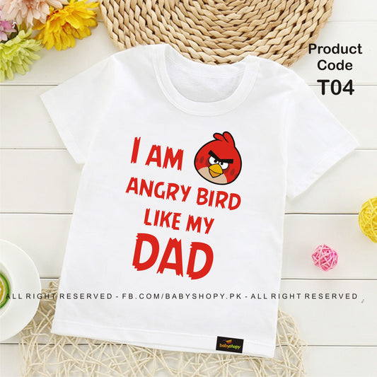i am angry bird like my dad baby t shirt