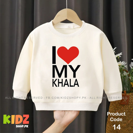 i love my khala baby sweat shirt