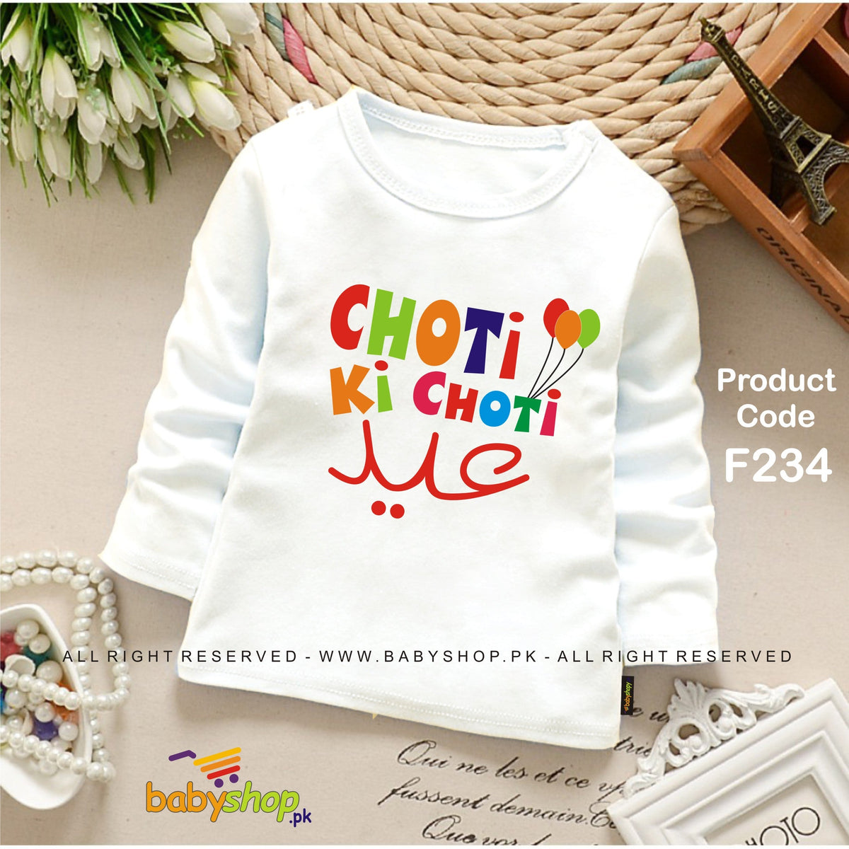 choti ki choti eid baby shirt full sleeves
