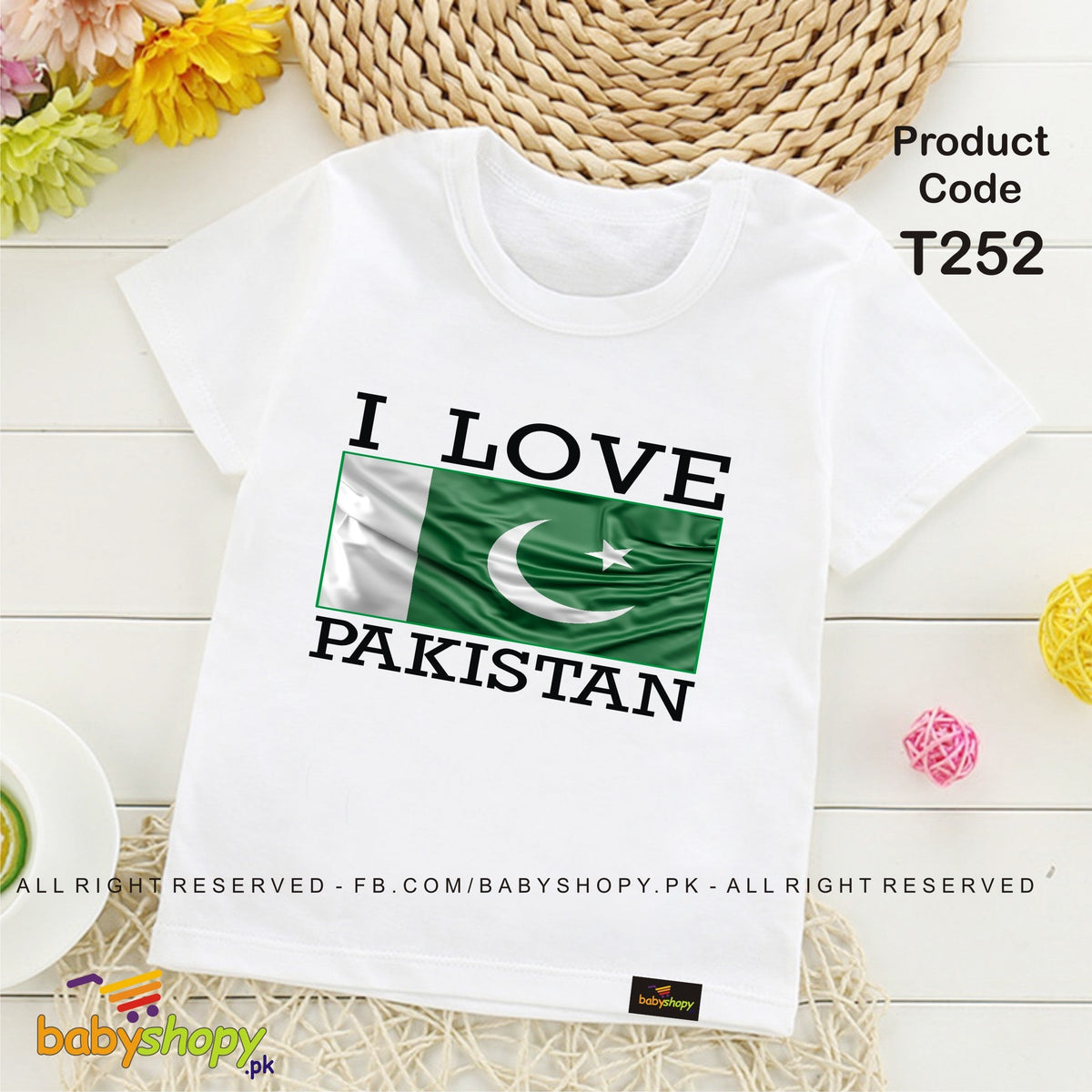 i love pakistan baby t shirt