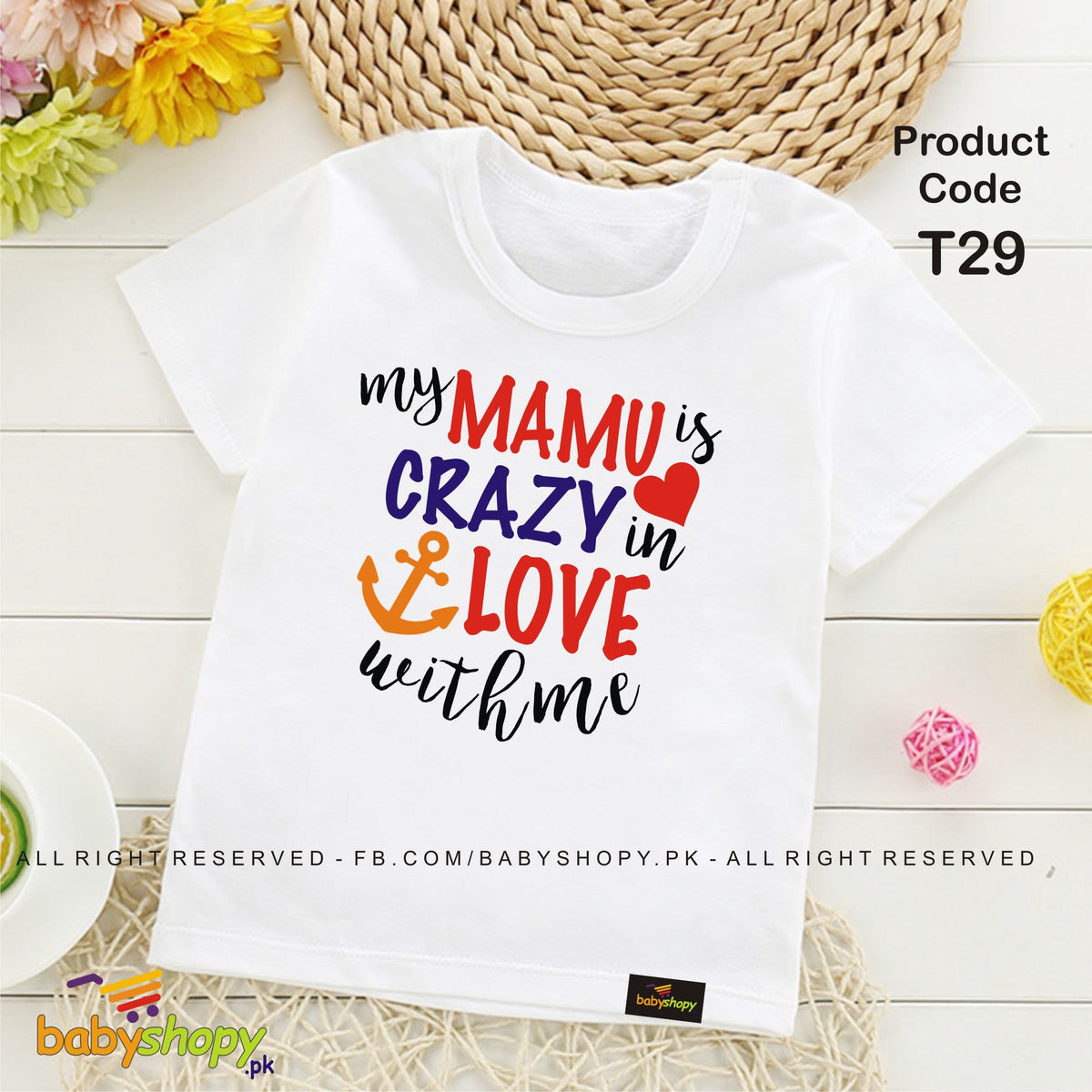My MAMU is CRAZY in Love with me baby t shirt