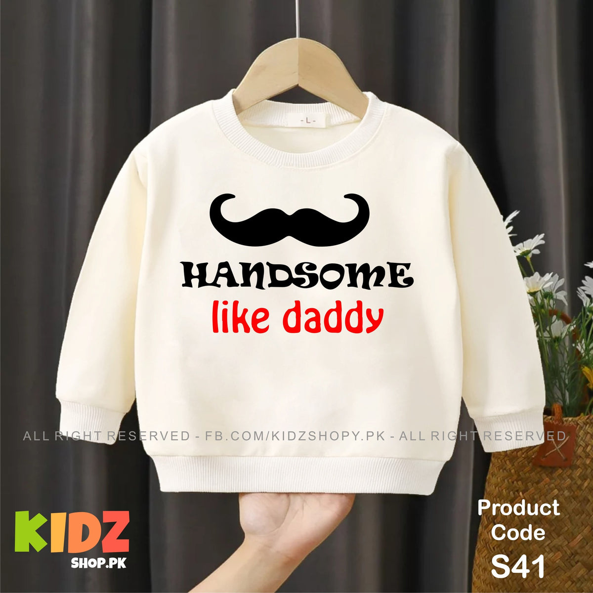 Handsome like  daddy baby sweat shirt