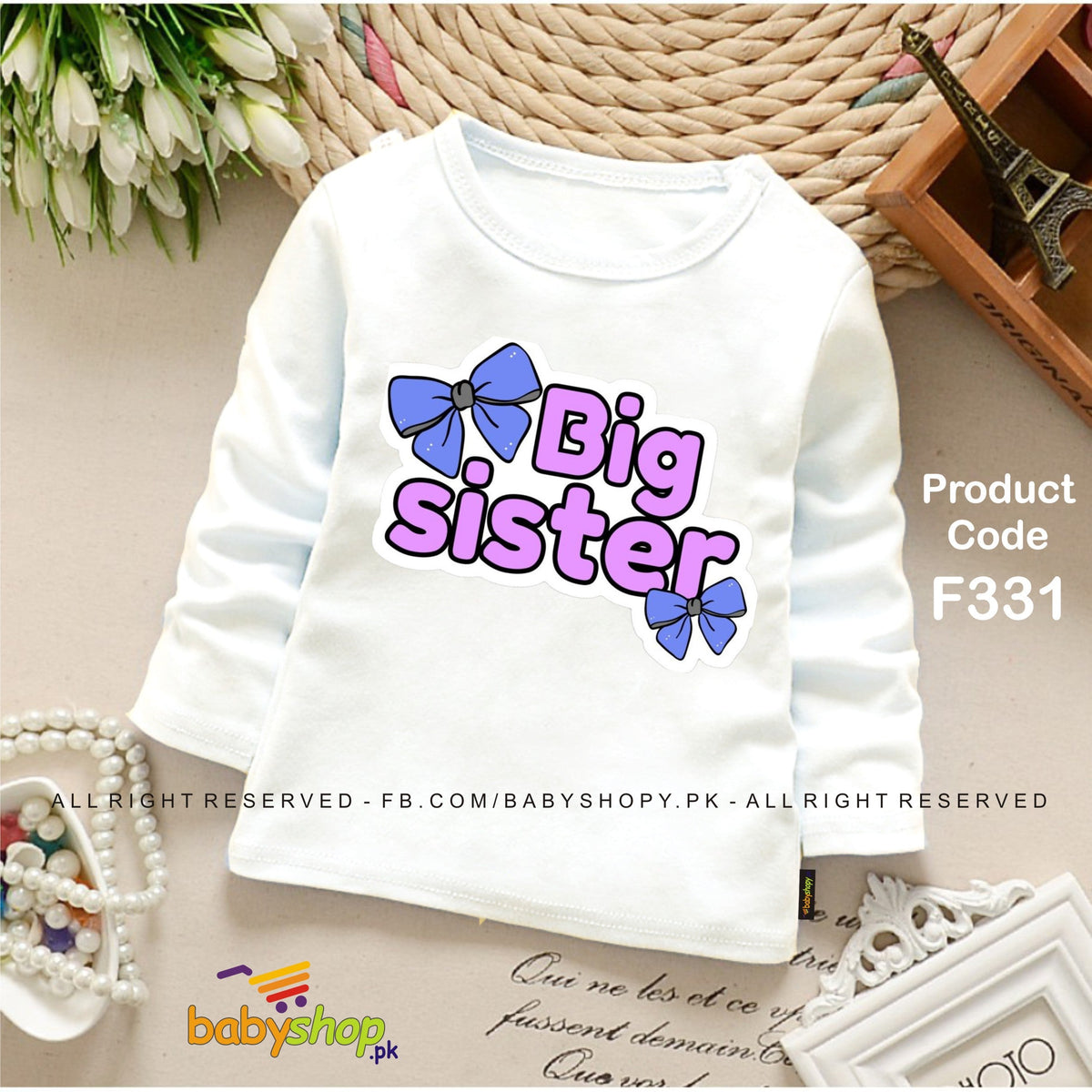 BIG SISTER baby shirt