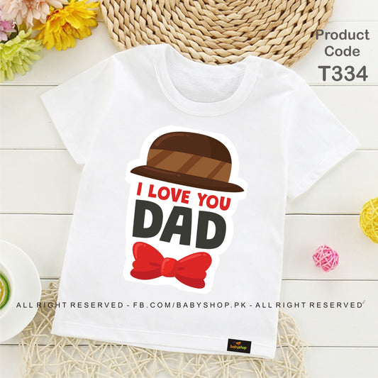 i love you DAD  baby tshirt