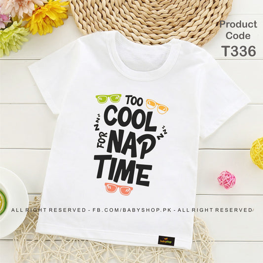 cool nap time baby t shirt
