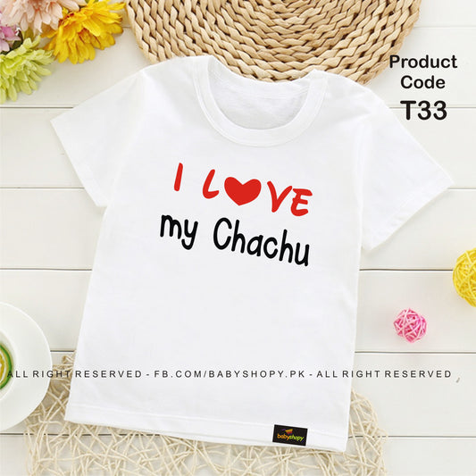 I Love my Chachu baby t shirt