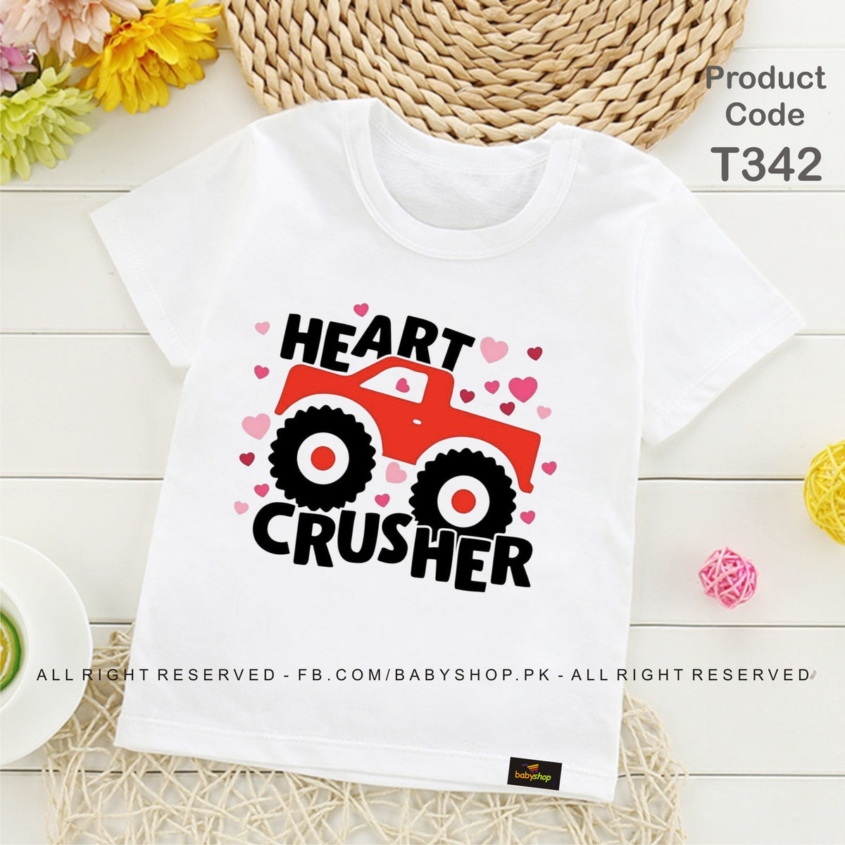 heart crusher  baby tshirt