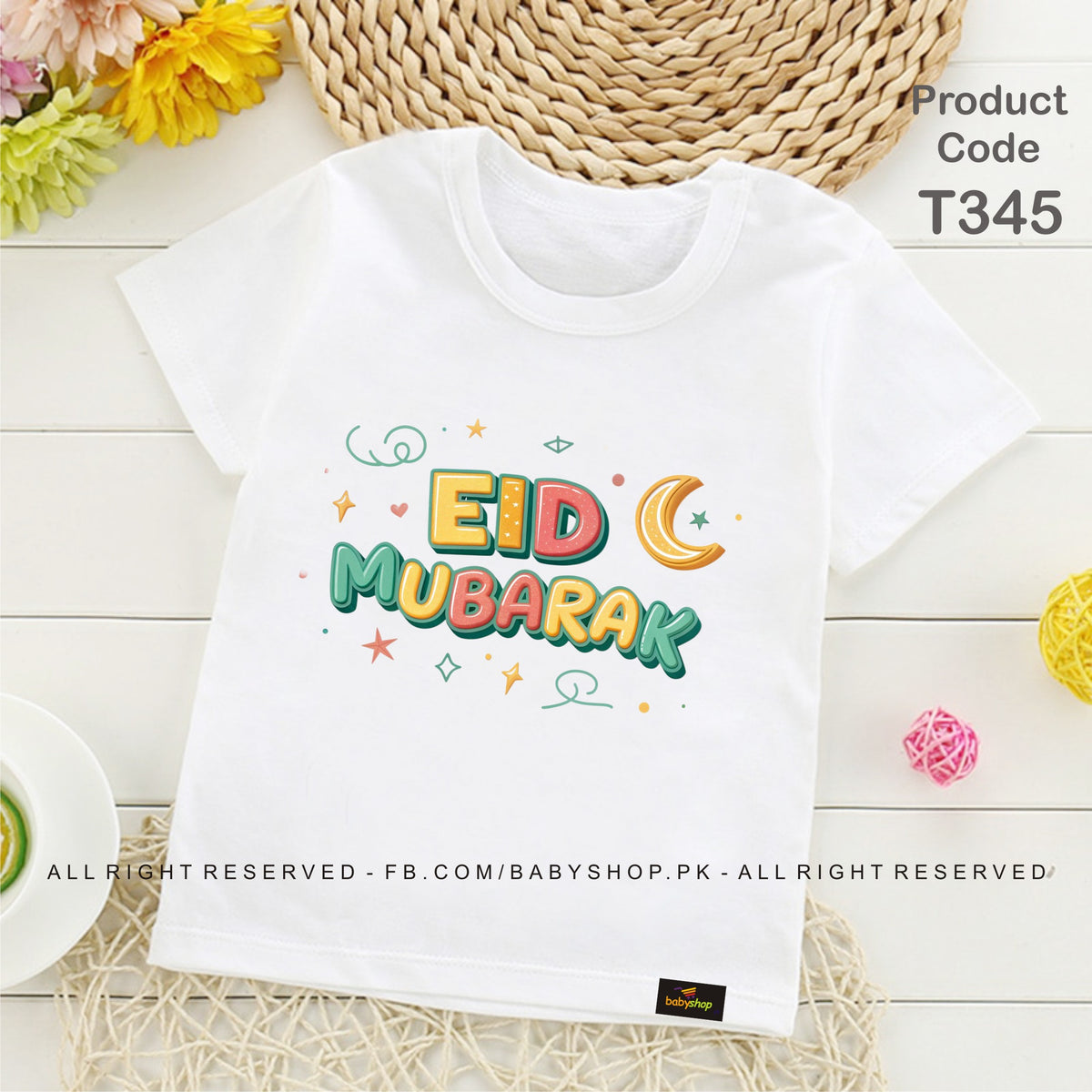 EID MUBARAK baby tshirt