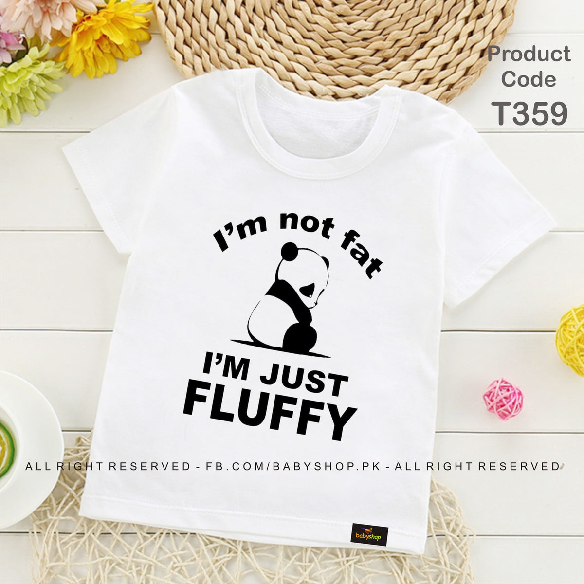im not fat im just fluffy baby tshirt