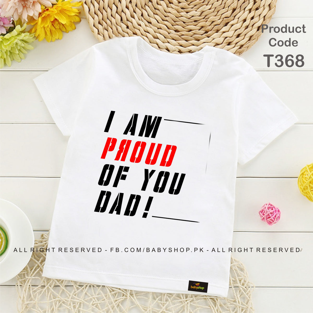 I am proud of you DAD baby tshirt