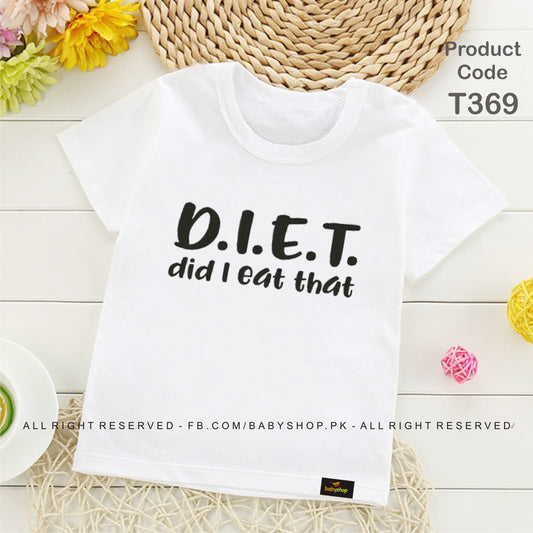 D.I.E.T  baby tshirt