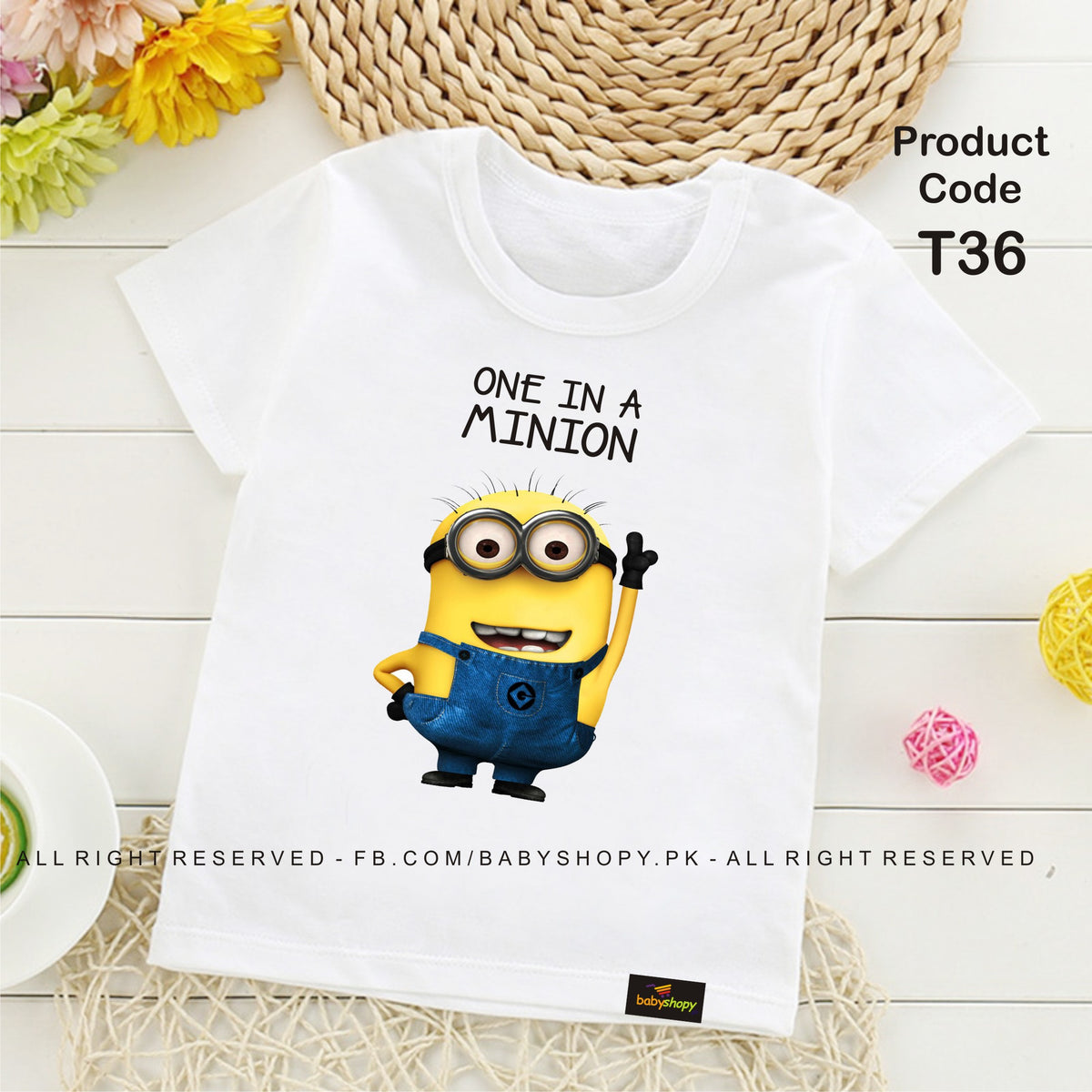 ONE IN A MINION baby t shirt