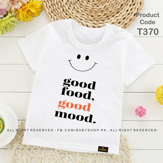 good food good mood baby tshirt