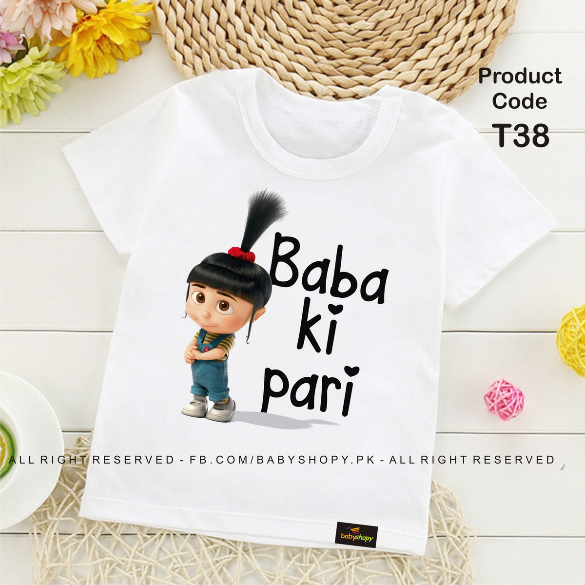 BABA KI PARI  baby t shirt