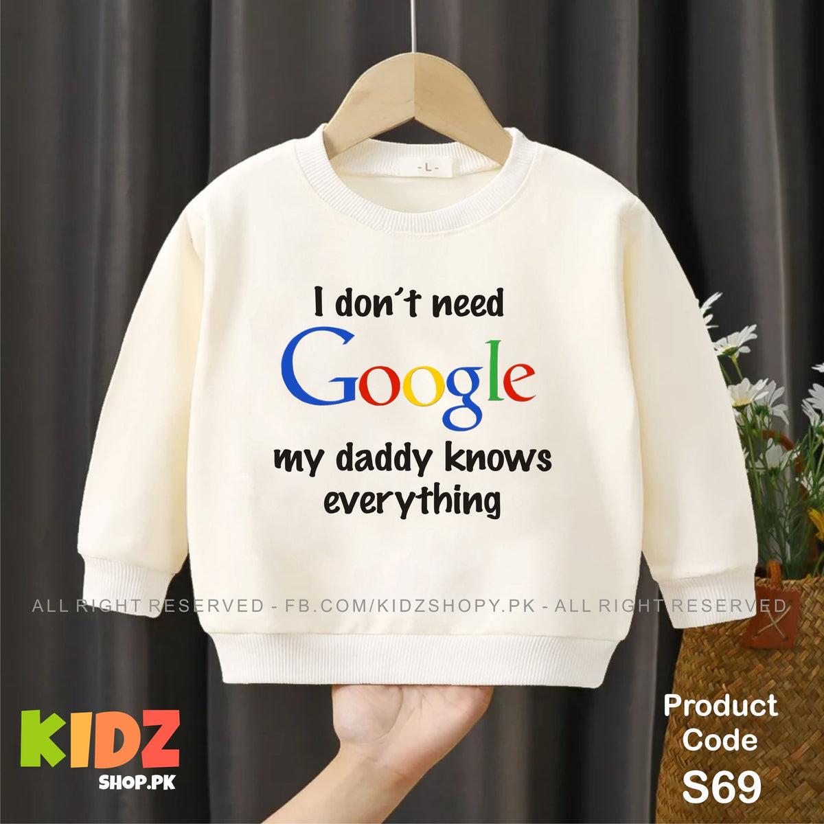 I don't need google my dad knows everything baby sweat shirt