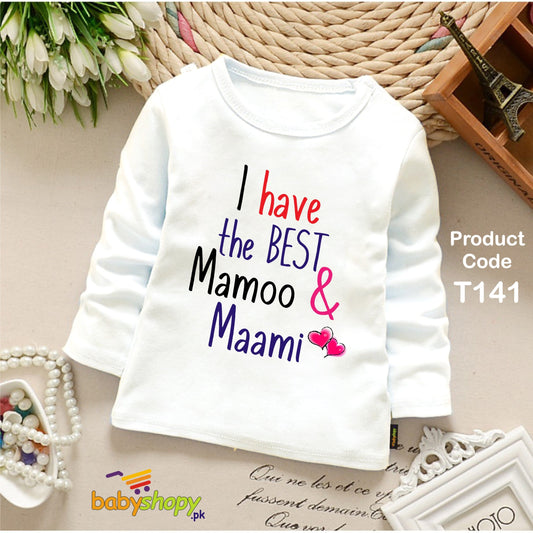 I HAVE THE BEST MAMO MAMI BABY SHIRT FULL SLEEVS