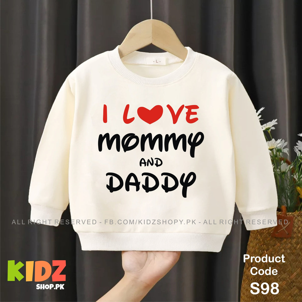 i love mommy and daddy baby sweat shirt