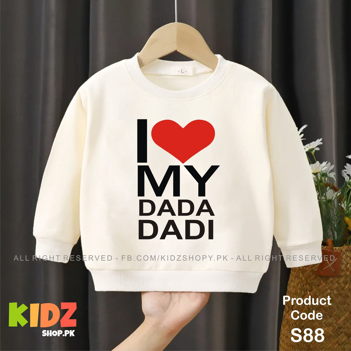 i love my dada dadi baby sweat shirt