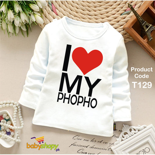 I LOVE MY PUHPO BABY SHIRT FULL SLEEVS