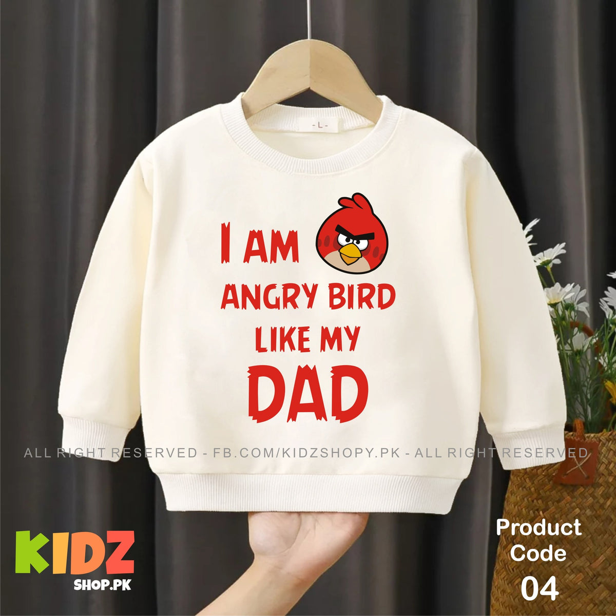 I am Angry bird like my Dad baby sweat shirt