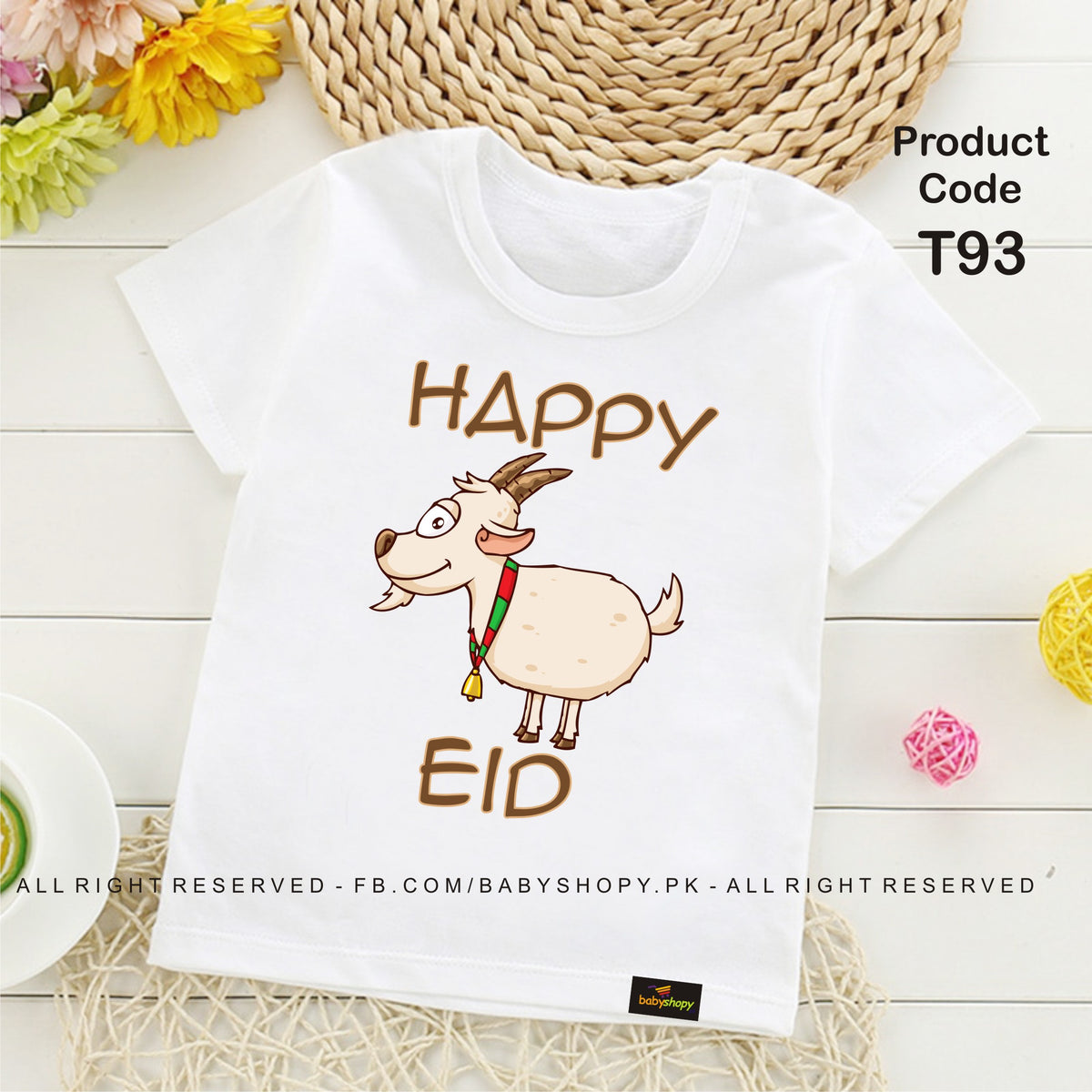 happy eid baby t shirt