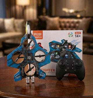 Remote Control Speedy Fighter Drone Jet With LED Lights