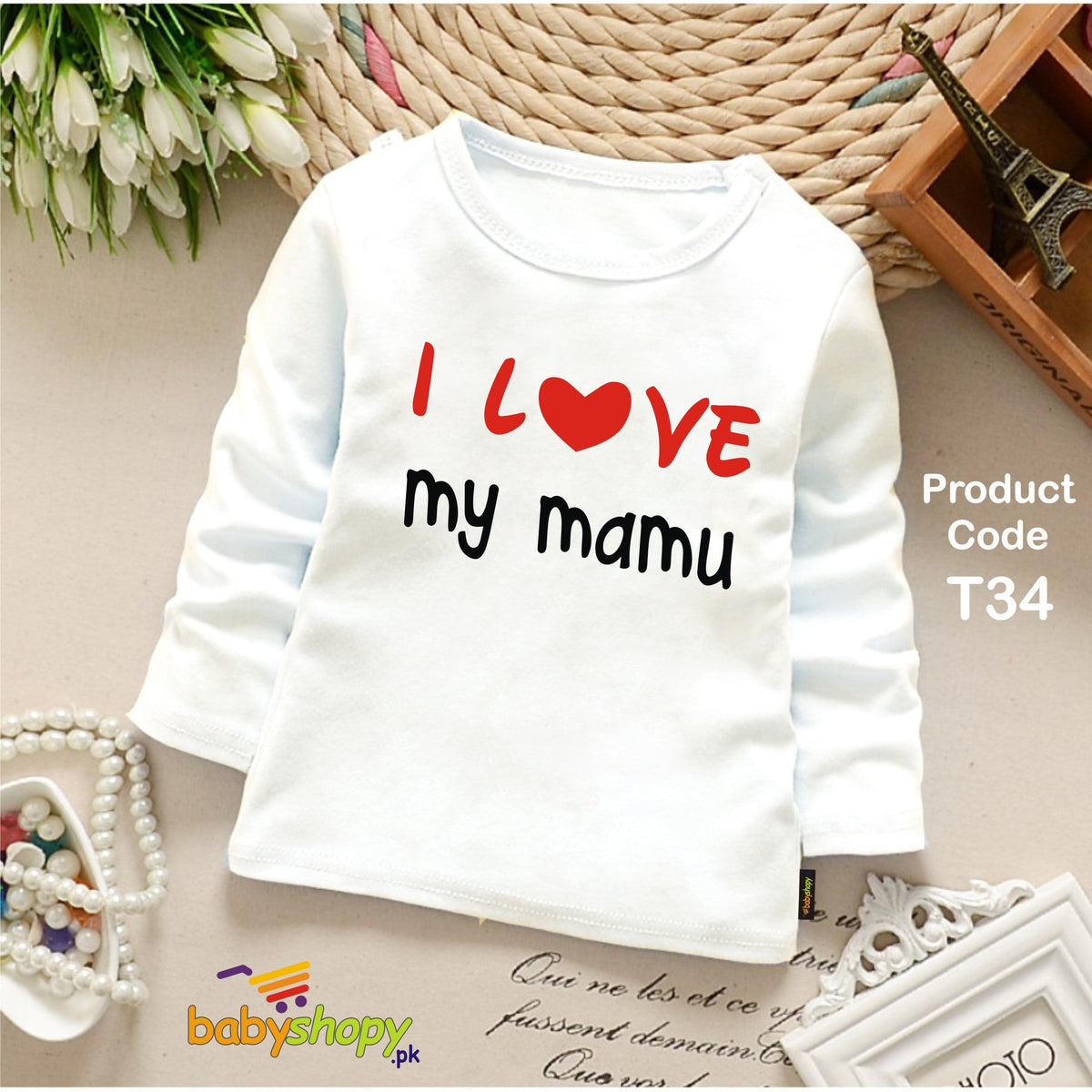 I LOVE MY MAMU BABY SHIRT FULL SLEEVS